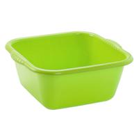 Plasticforte teiltje/afwasbak - vierkant - kunststof - 15 liter - 41 x 39 x 16 cm - Groen