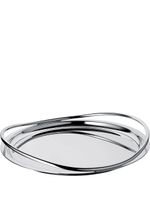 Christofle plateau rond Vertigo en plaqué argent 39 cm