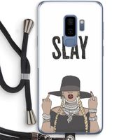 Slay All Day: Samsung Galaxy S9 Plus Transparant Hoesje met koord