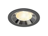 SLV InbouwspotNuminos L zwart/chroom 3000K - 20gr - 1009776