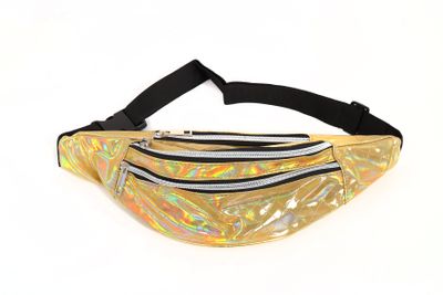 Buideltasje goud ruit