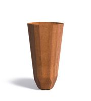 Cortenstaal plantenbak Facet 60x120cm.