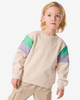 HEMA Kindersweater Met Kleurblokken Beige (beige) - thumbnail