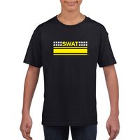 Politie SWAT team logo t-shirt zwart voor kinderen