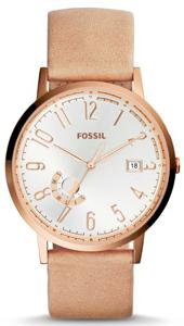 Horlogeband Fossil ES3751 Leder Beige 20mm