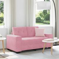 | Loveseat | met kussen Roze Fluweel