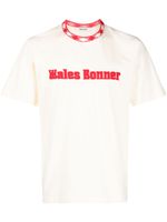 Wales Bonner t-shirt à logo appliqué - Tons neutres