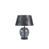 Highlight TafellampApple zwart met smoke glas Ø 38cm - T1342.01 + O4454.21