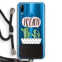 I love cacti: Huawei P20 Lite Transparant Hoesje met koord I love cacti: Huawei P20 Lite Transparant Hoesje met koord