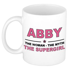 Abby The woman, The myth the supergirl collega kado mokken/bekers 300 ml