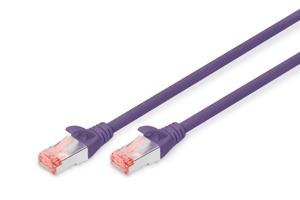 Digitus DK-1644-020/VI RJ45 Netwerkkabel, patchkabel CAT 6 S/FTP 2.00 m Violet Halogeenvrij, Verdraaide paren 1 stuk(s)