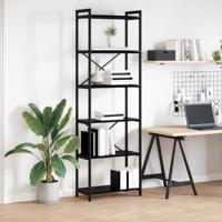 Boekenkast Zwart eiken 60 x 30 x 188 cm Spaanplaat