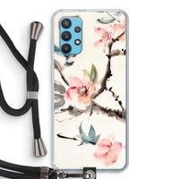 Japanse bloemen: Samsung Galaxy A32 4G Transparant Hoesje met koord