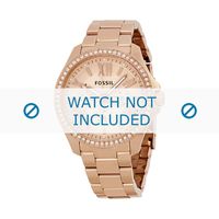 Horlogeband Fossil AM4483 Staal Rosé 9mm