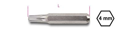 Beta 4-mm bits voor schroeven met Torx® profiel 1256TX 10 - 012560048