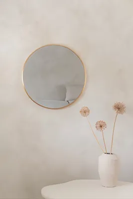 Ronde spiegel 60 cm - Zacht Goud