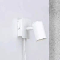 Witte wandlamp met snoer Spot met stekker &apos;Frida&apos; Nordlux gu10 verstelbaar leeslamp 11 cm - thumbnail