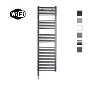 Elektrische Radiator Sanicare HWV Met Wifi 172x45 cm Gunmetal 920W Met Thermostaat Zwart Linksonder Sanicare