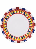 Dolce & Gabbana assiette en porcelaine à imprimé Sicilian Carretto (31cm) - Blanc