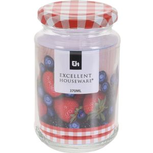 Jam pot met draaideksel 370 ml   -