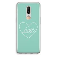 Best heart pastel: OnePlus 6 Transparant Hoesje