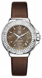 Horlogeband Tag Heuer FC6221 Leder Bruin 17mm