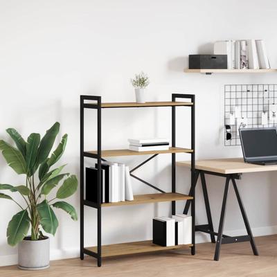 Boekenkast artisanaal eikenkleurig 80 x 30 x 118 cm