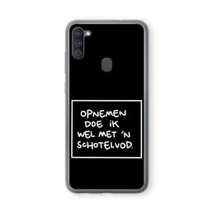 Schotelvod: Samsung Galaxy A11 Transparant Hoesje
