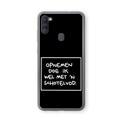 Schotelvod: Samsung Galaxy A11 Transparant Hoesje