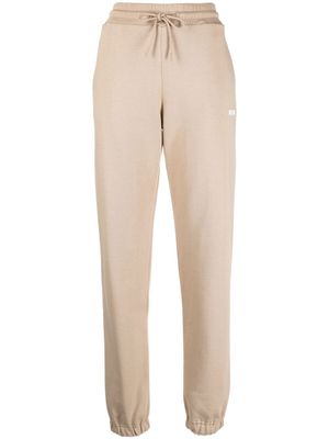 MSGM pantalon de jogging à logo imprimé - Tons neutres