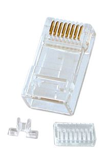 Lindy RJ-45 Connector, 10pk kabel-connector RJ-45 8-pin cat.6 Transparant