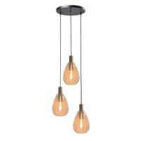 Freelight Hanglamp Dorato 3 lichts Ø 35 cm zwart goud