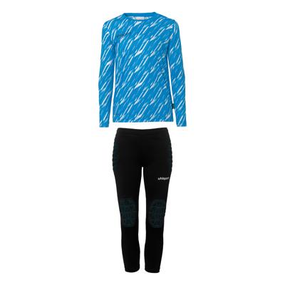 Uhlsport Progressive Keepersset Lange Mouwen Kids Blauw
