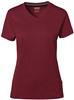 Hakro 169 COTTON TEC® Women's V-neck shirt - Burgundy - 2XL