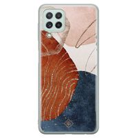 Samsung Galaxy A22 4G siliconen hoesje - Abstract terracotta