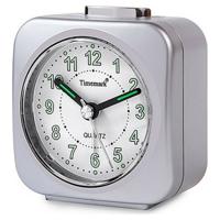 Analoge alarmklok Timemark Zilverkleurig Stil met geluid Nachtmodus