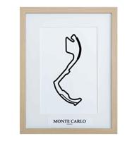Formule 1 Circuit Monte Carlo Monaco 3D Print - Hout Formule 1 Circuit Monte Carlo Monaco 3D Print - Hout