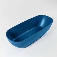 Vrijstaand bad Mondiaz Rock | 170x70 cm | Solid surface | Ovaal | Jeans