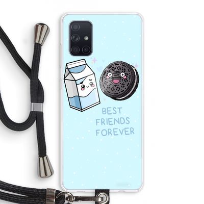 Best Friend Forever: Samsung Galaxy A71 Transparant Hoesje met koord