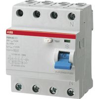 ABB Aardlekschakelaar 3 fase 30mA 4-polig 40A F204A