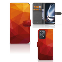 Book Case voor OnePlus Nord CE 2 Lite Polygon Red - thumbnail