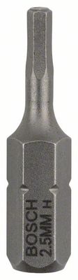 Bosch Accessoires Bit extra-hard HEX 2.5, 25 mm 3st - 2607001720