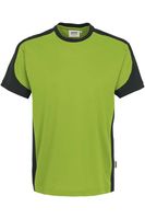 HAKRO 290 Comfort Fit T-Shirt ronde hals kiwi/antraciet, Effen - thumbnail
