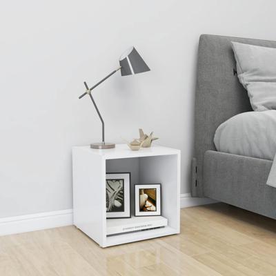 Tv-meubel 37x35x37 cm bewerkt hout wit