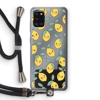 Citroenen: Samsung Galaxy A31 Transparant Hoesje met koord