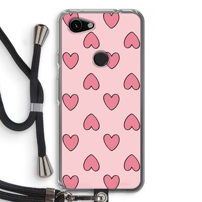 Ondersteboven verliefd: Pixel 3a Transparant Hoesje met koord