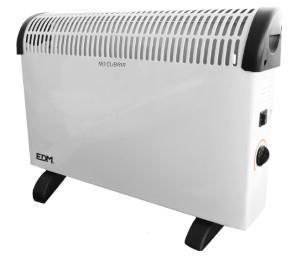 EDM Convectorkachel 2000W wit met thermostaat - 8676033