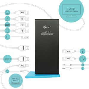 i-tec USB 3.0/USB-C Dual HDMI Docking Station dockingstation