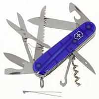 Victorinox Huntsman 1.3713.T2 Zwitsers zakmes Aantal functies 15 Blauw (transparant) - thumbnail