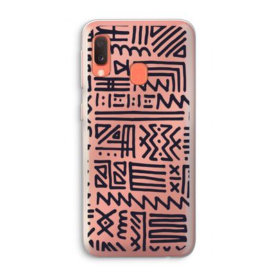 Marrakech print: Samsung Galaxy A20e Transparant Hoesje